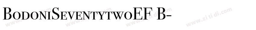 BodoniSeventytwoEF B字体转换